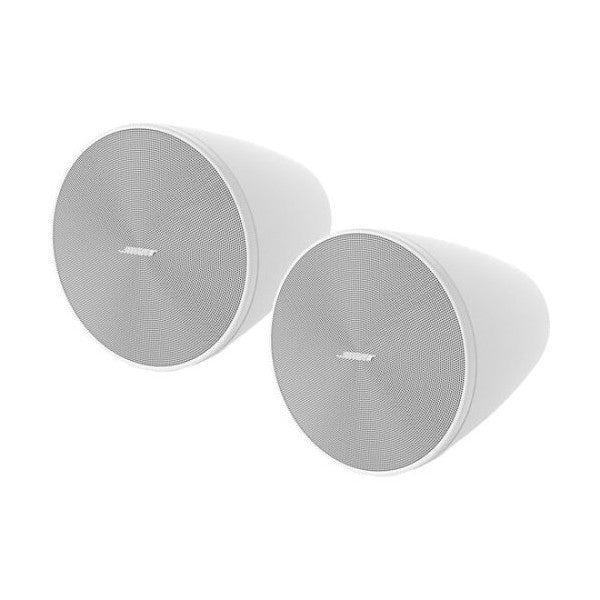 Two white Bose wall-mount speakers shown on a clean white background.