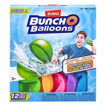 Bunch O Balloons Reusable Water Balloons, 12 Pack