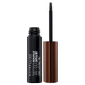 Maybelline Tattoo Brow long-lasting tint with black applicator on a white background