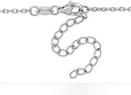 HBC 925 STERLING SILVER CRYSTAL PENDANT NECKLACE