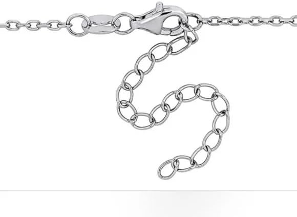 HBC 925 STERLING SILVER CRYSTAL PENDANT NECKLACE