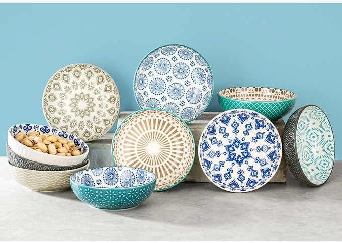 Stoneware - 10 Bowls Set