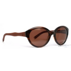 DIAGRAM AMBER WOOD WOMENS ROUND FULL RIM SUNGLASSES
