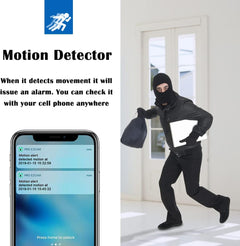 Digital Alarm Clock and WiFi Camera 1080p Motion Detection