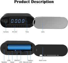 Digital Alarm Clock and WiFi Camera 1080p Motion Detection