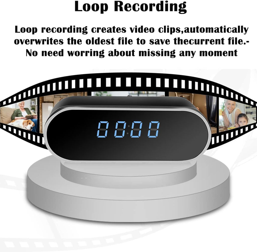 MINI WIFI CAMERA CLOCK 1080P