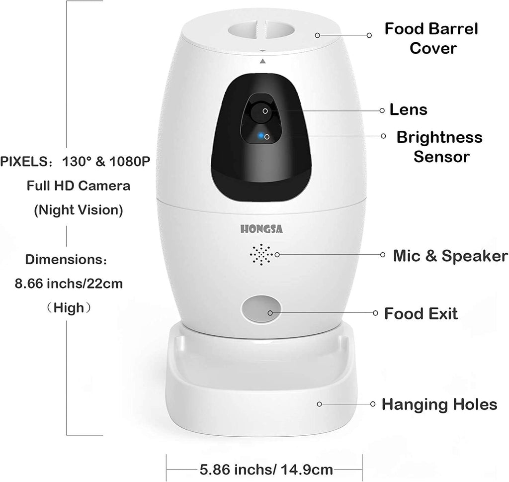 Smart Pet Camera with Treat Dispenser