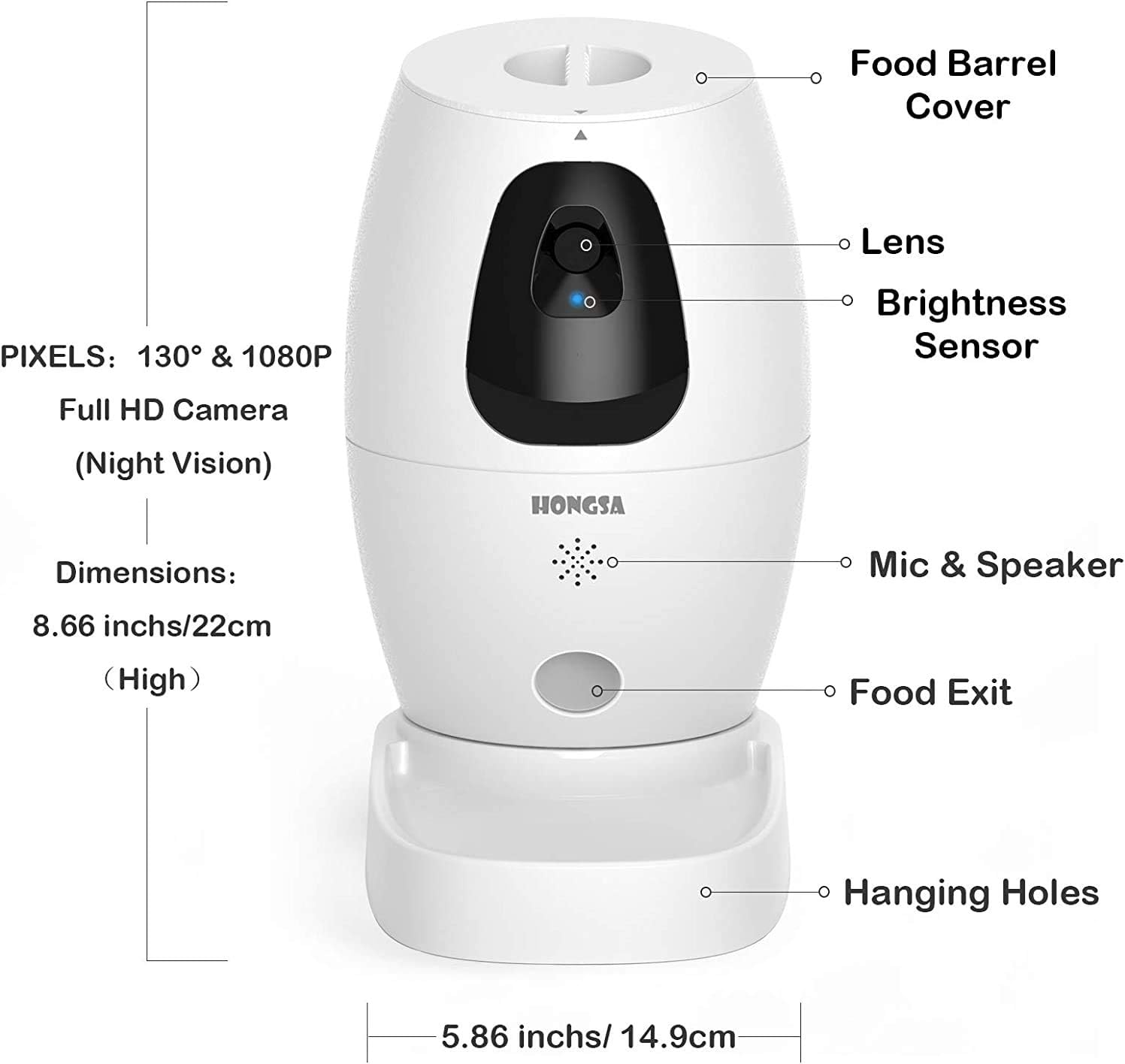 Smart Pet Camera with Treat Dispenser