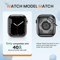 (4 PACK) GOTON SLIM BUMPER CASE FOR APPLE WATCH 40MM