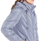 WOMEN'S CHEVRON QUILTED PUFFER JACKET