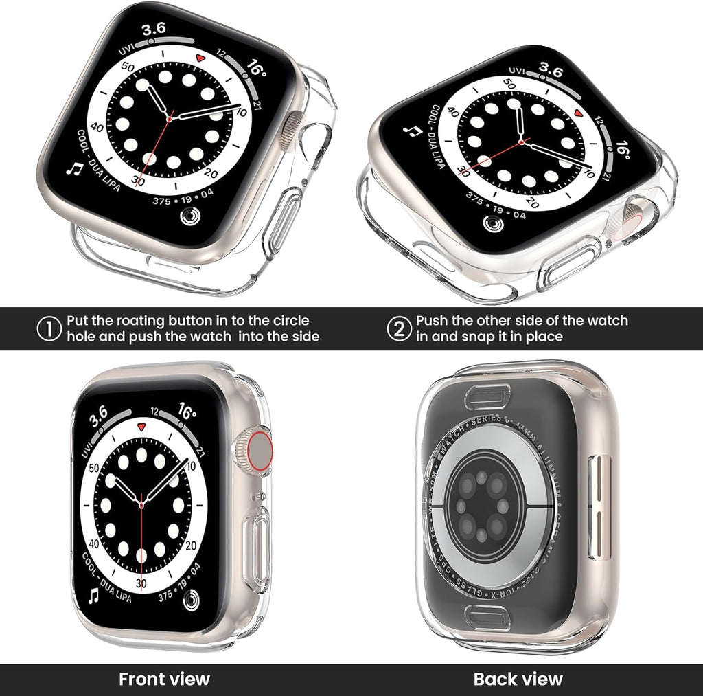 (4 PACK) GOTON SLIM BUMPER CASE FOR APPLE WATCH 40MM