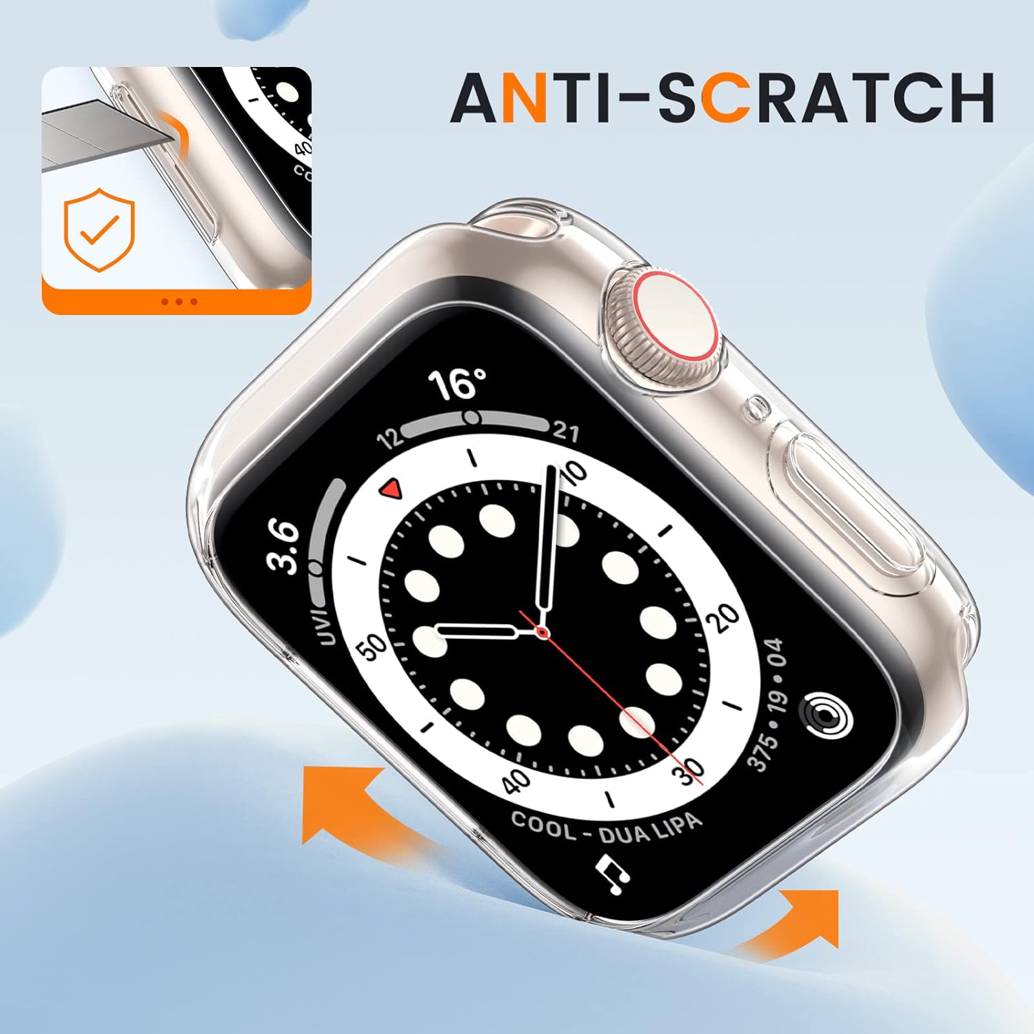 (4 PACK) GOTON SLIM BUMPER CASE FOR APPLE WATCH 40MM