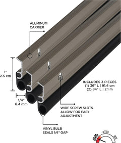 Universal Door Jamb Weatherstip Kit (Screws Included)