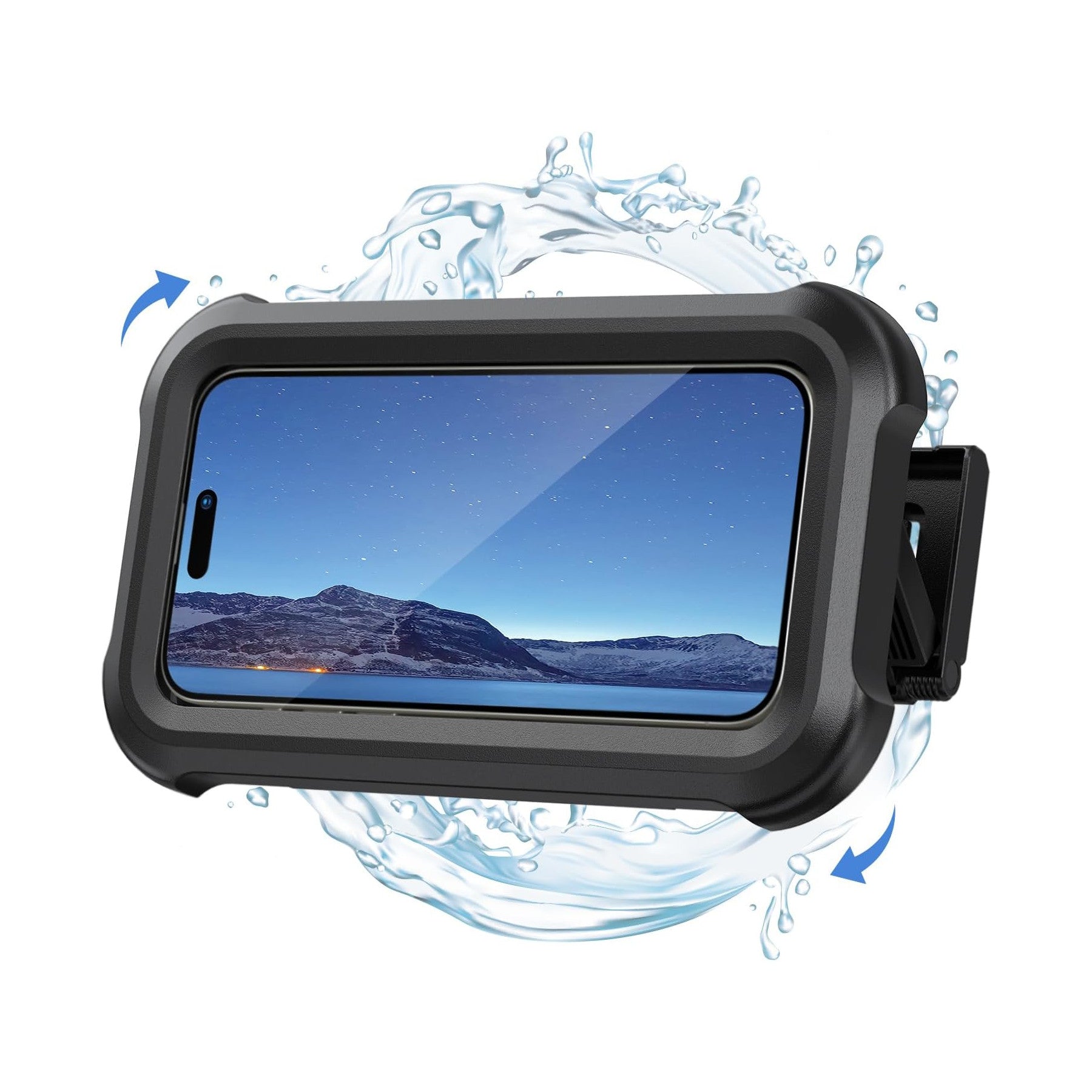Lamicall Waterproof Shower Phone Holder | IPX6 Wall Mount Case with 360° Rotation for 4–7" Smartphones
