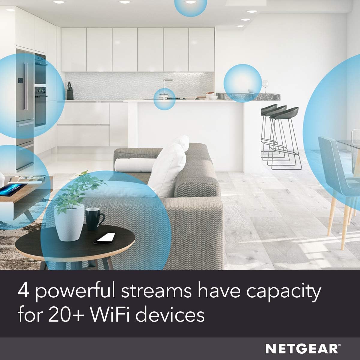 NETGEAR 4-STREAM AX1800 WIFI 6 ROUTER