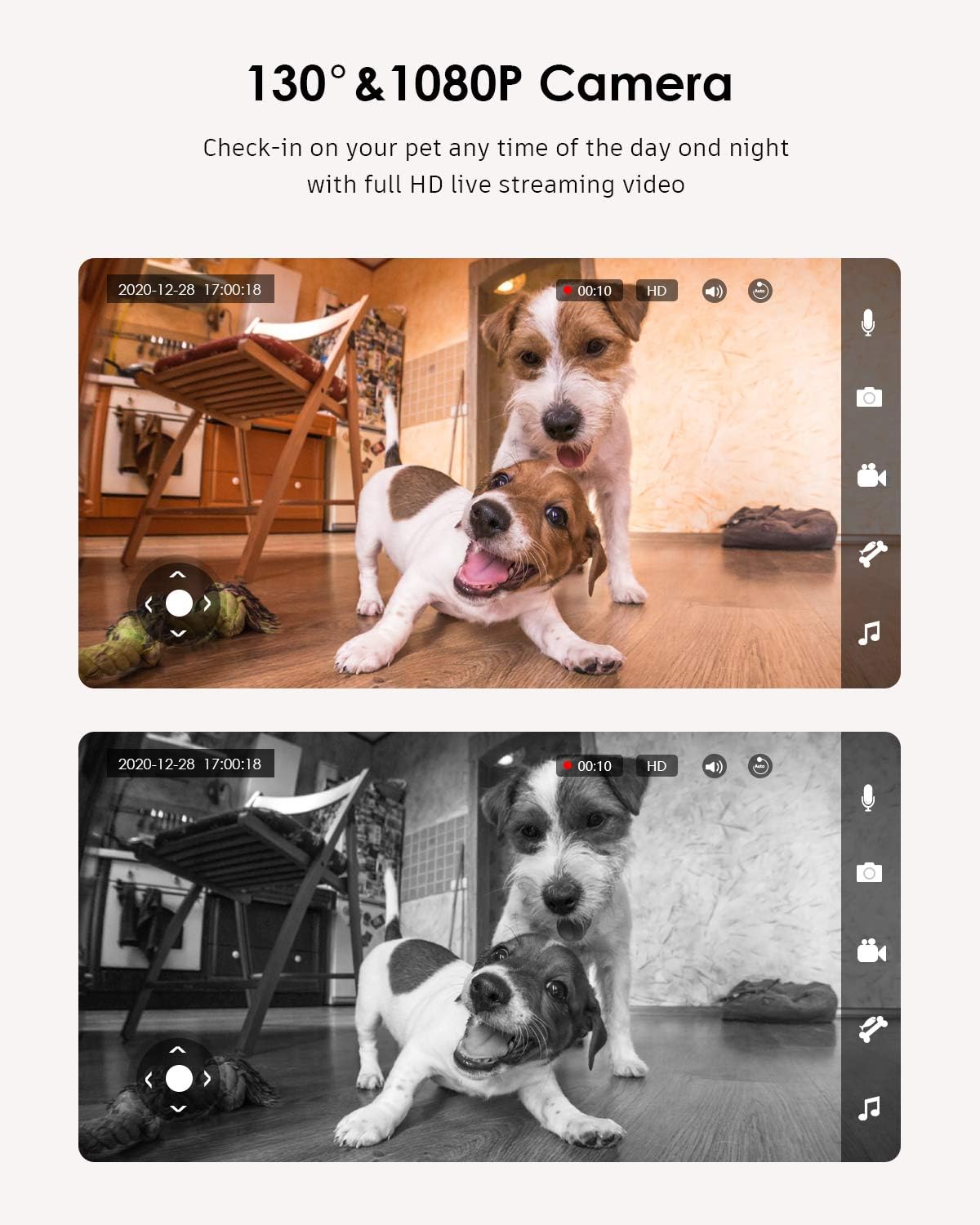 Smart Pet Camera with Treat Dispenser