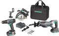 DENALI BY SKIL 20V CORDLESS DRILL, RECIPROCATING & CIRCULAR SAW, WORK LIGHT WITH (2) 2.0AH LITHIUM BATTERIES, 2.4A CHARGER & CARRY BAG