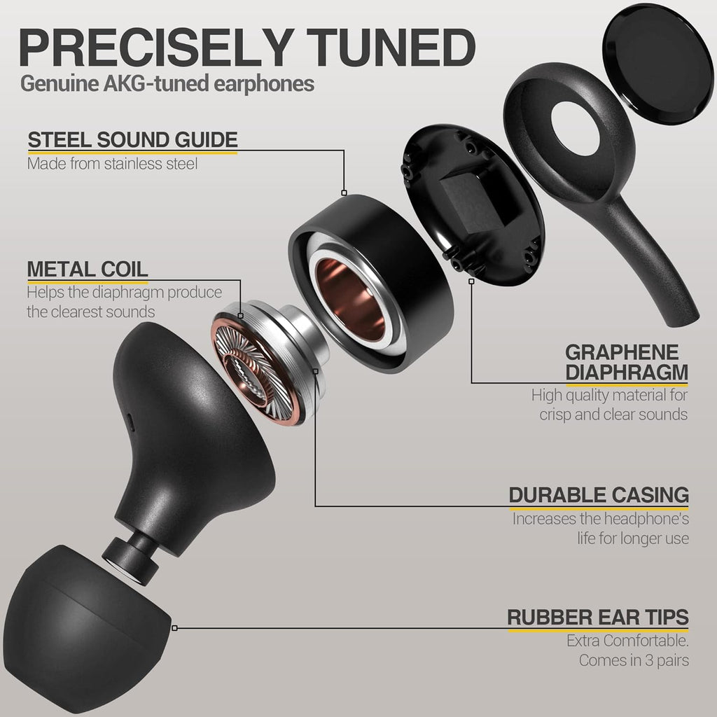 AKG EARBUDS ORIGINAL 3.5MM IN-EAR HEADPHONES