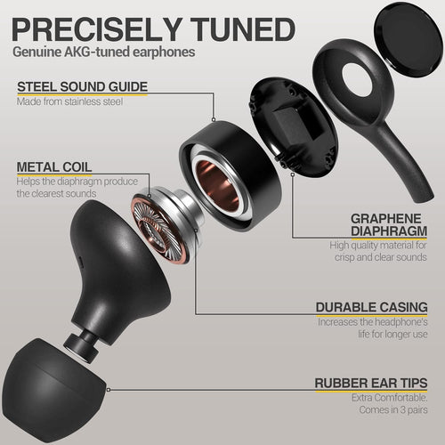 AKG EARBUDS ORIGINAL 3.5MM IN-EAR HEADPHONES