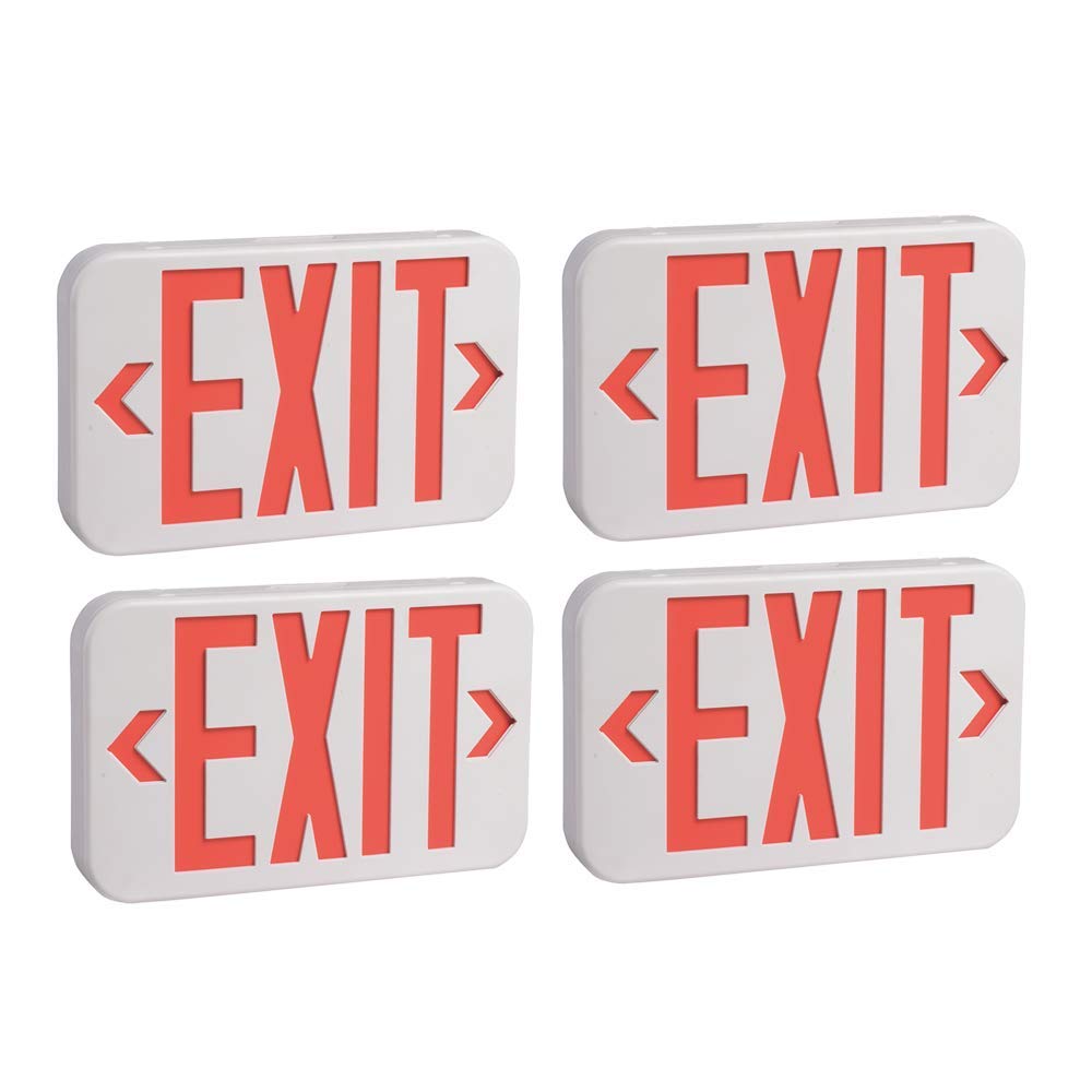 LED EMERGENCY EXIT SIGN 4-PACK