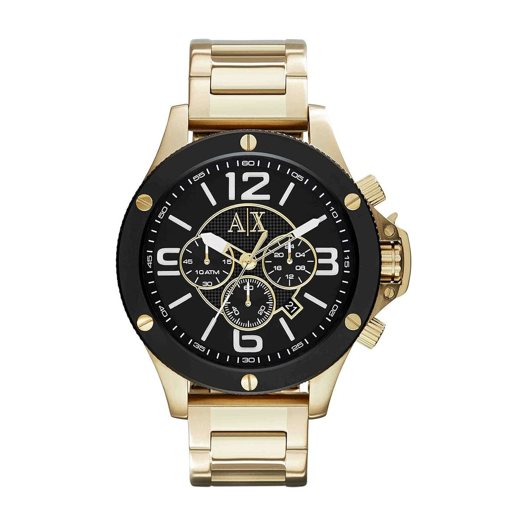 A|X ARMANI EXCHANGE MEN'S CHRONOGRAPH GOLD-TONE STAINLESS STEEL WATCH (MODEL: AX1511)