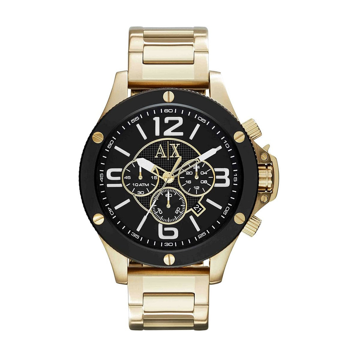 A|X ARMANI EXCHANGE MEN'S CHRONOGRAPH GOLD-TONE STAINLESS STEEL WATCH (MODEL: AX1511)