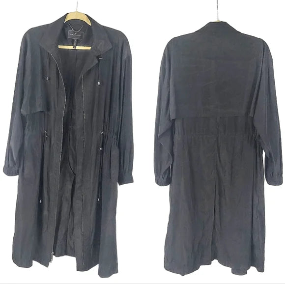 QUINN BLACK LIGHT TRENCH
