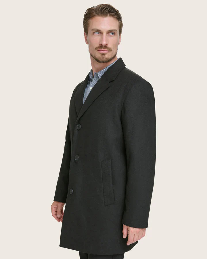 WOOL BLEND TOP COAT