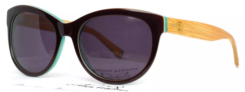 Salford Chocolate Mint Womens Semi Cat Eye Sunglasses