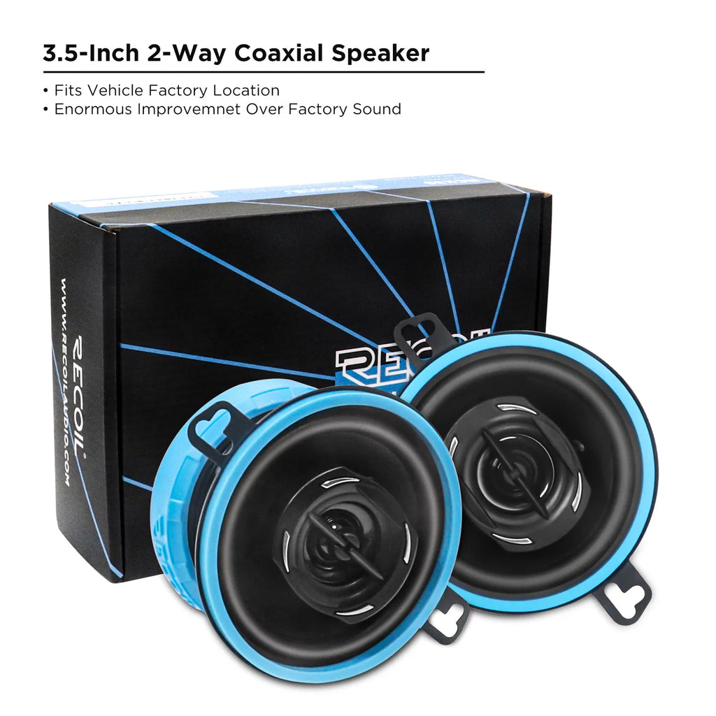 RECOIL 2PC 3.5" CAR AUDIO SPEAKERS