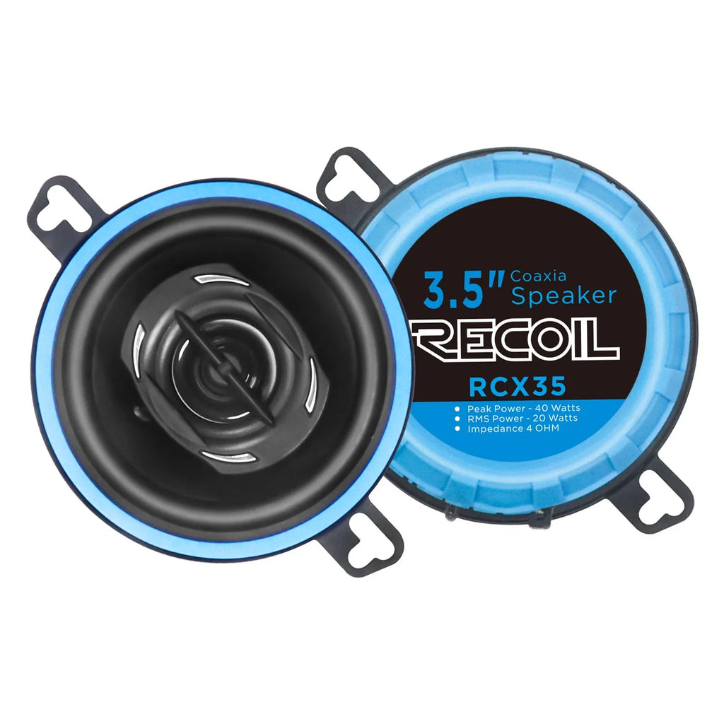 RECOIL 2PC 3.5" CAR AUDIO SPEAKERS