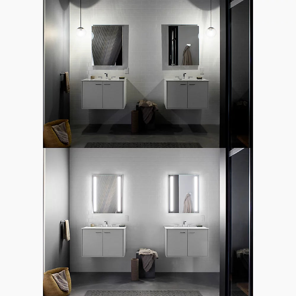 VERDERA TWO-DOOR LIGHTED MEDICINE CABINET 34" X 30"