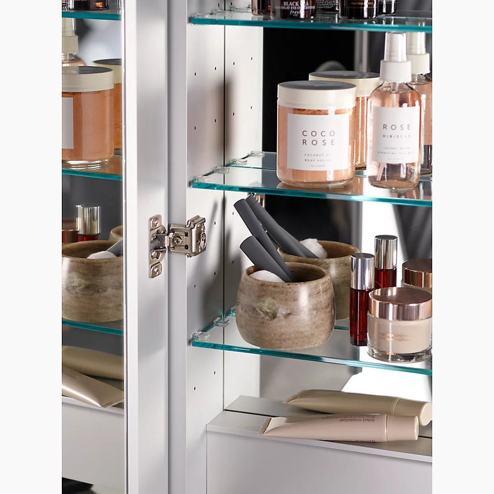 VERDERA TWO-DOOR LIGHTED MEDICINE CABINET 34" X 30"