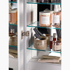 VERDERA TWO-DOOR LIGHTED MEDICINE CABINET 34" X 30"