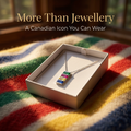 HBC 925 STERLING SILVER CRYSTAL PENDANT NECKLACE
