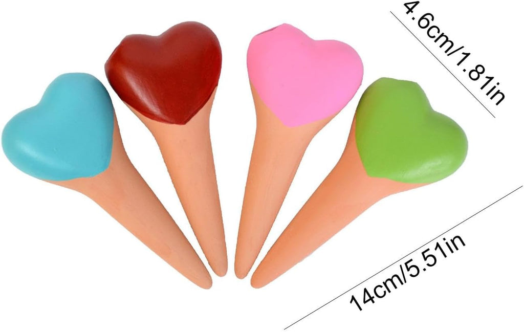 CERAMIC WATERING SPIKES - LOVE HEART SHAPE
