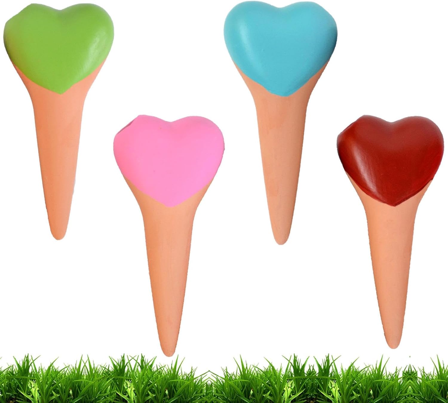 CERAMIC WATERING SPIKES - LOVE HEART SHAPE
