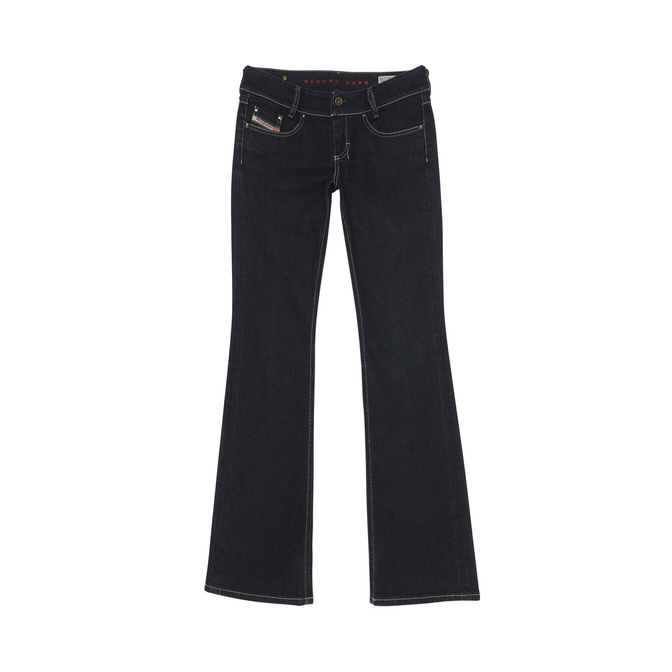 Black pants on a light gray background