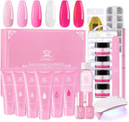 POLY NAIL GEL KIT - PINK & BLING