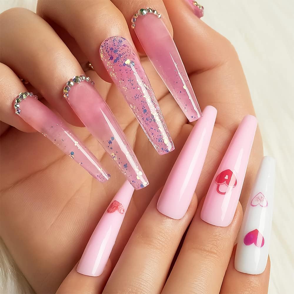 POLY NAIL GEL KIT - PINK & BLING