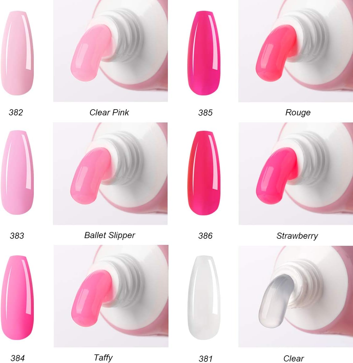 POLY NAIL GEL KIT - PINK & BLING