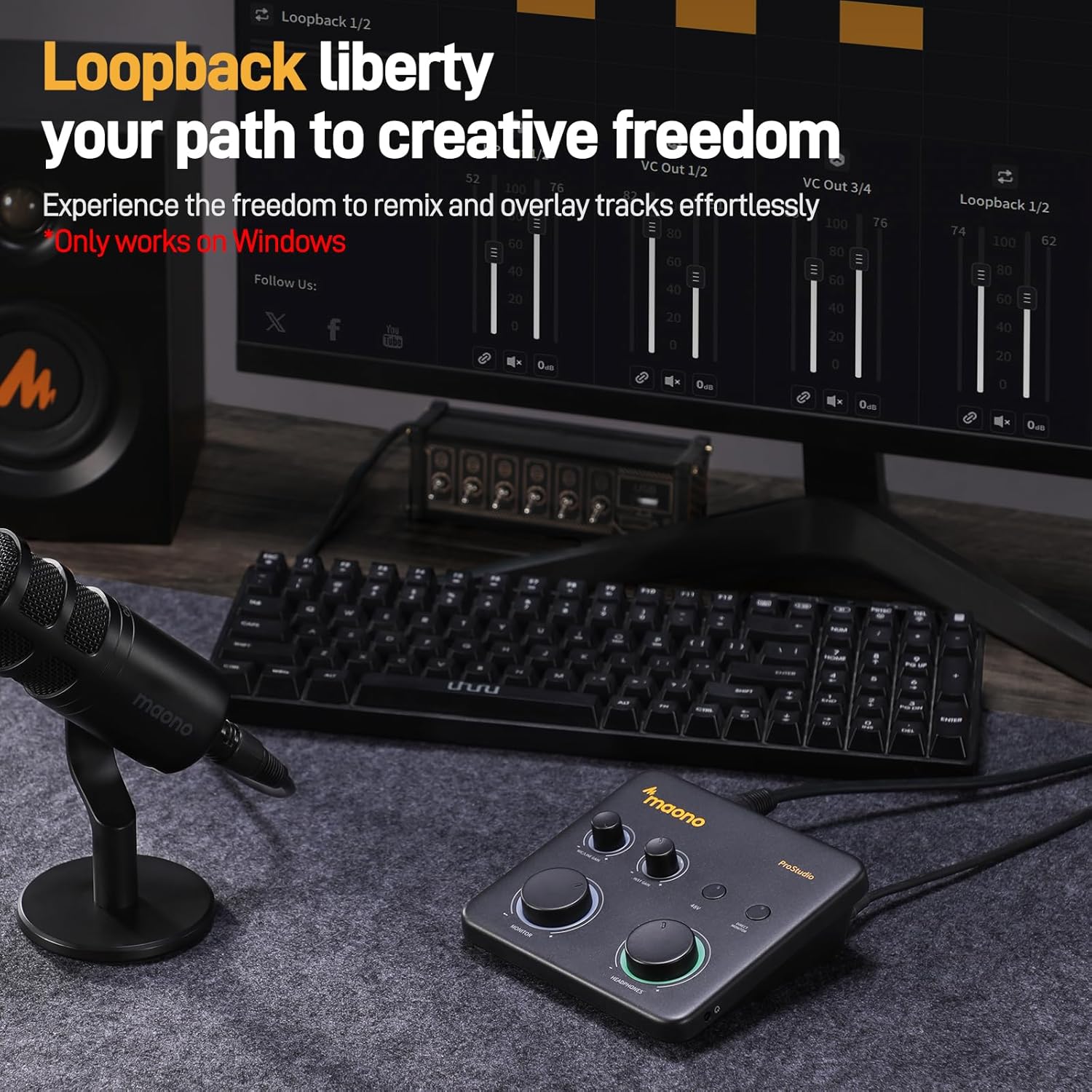 USB AUDIO INTERFACE FOR PC - PS22 LITE