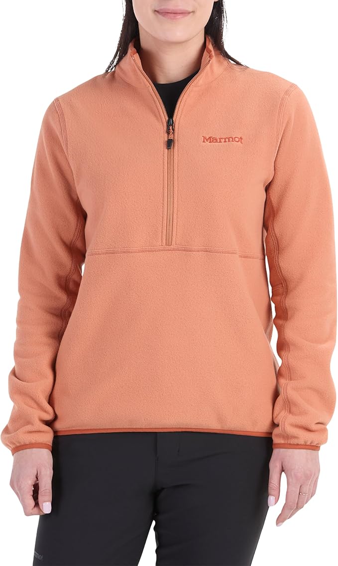 WOMEN'S ROCKIN 1/2 ZIP FLEECE JACKET  - SUNBURN