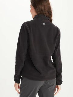 WOMEN'S ROCKIN 1/2 ZIP FLEECE JACKET  - BLACK