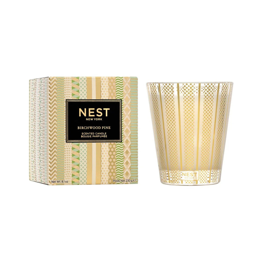 NEST New York candle and packaging on a white background
