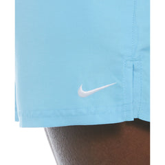 Light blue shorts with a Nike logo on a white background