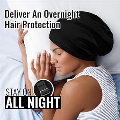 SATIN LINED SLEEP CAP - ADJUSTABLE STRAP
