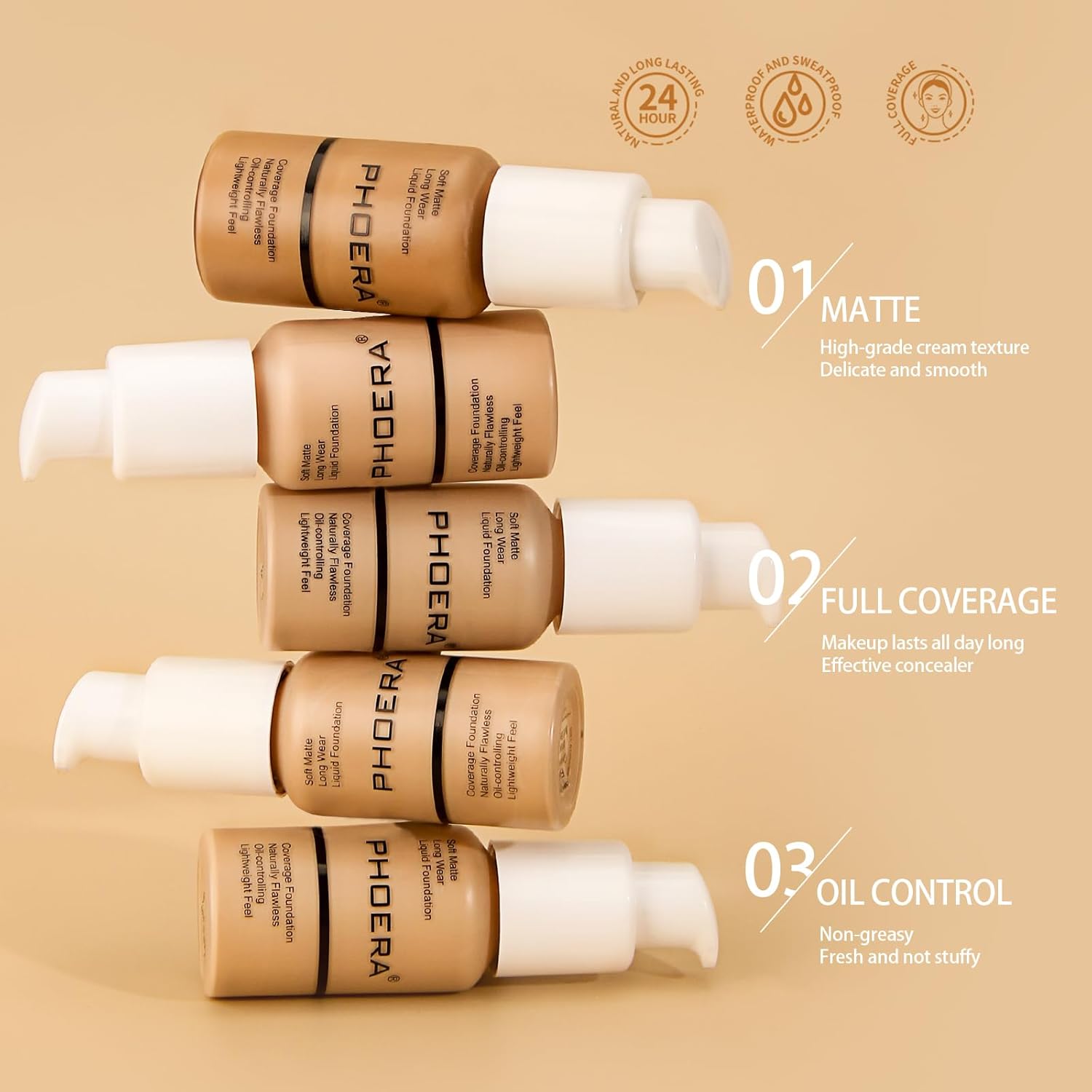 PHOERA Liquid Matte Foundation 30ML