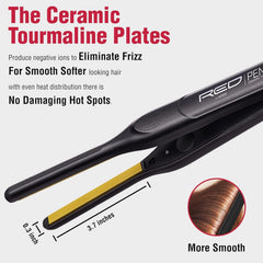 PENCIL FLAT IRON CERAMIC TOURMALINE HAIR STRAIGHTENER 0.3 INCH