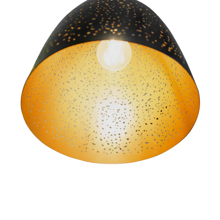 BLACK PERFORATED PENDANTS